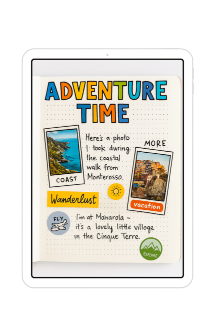 Interactive Travel Adventure Diary